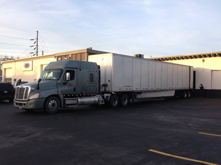 The 'Scrap Truck' ready to haul the lead acid batteries to the recycling facility.